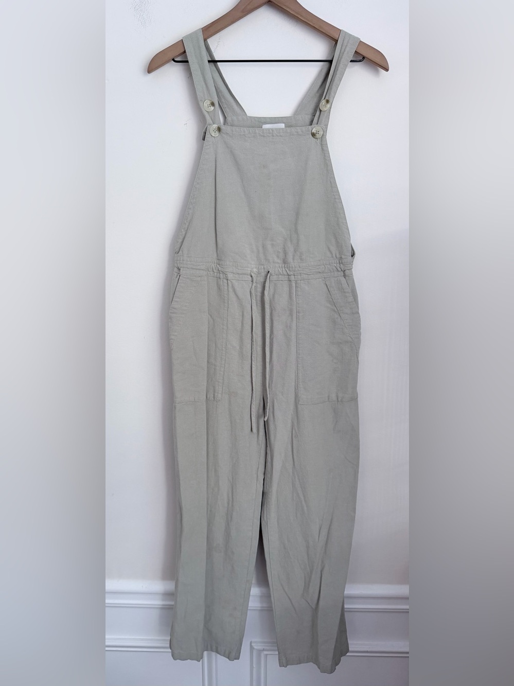 Rhythm Verona Jumpsuit Linen blend Overalls sage green XS - Picture 2 of 7